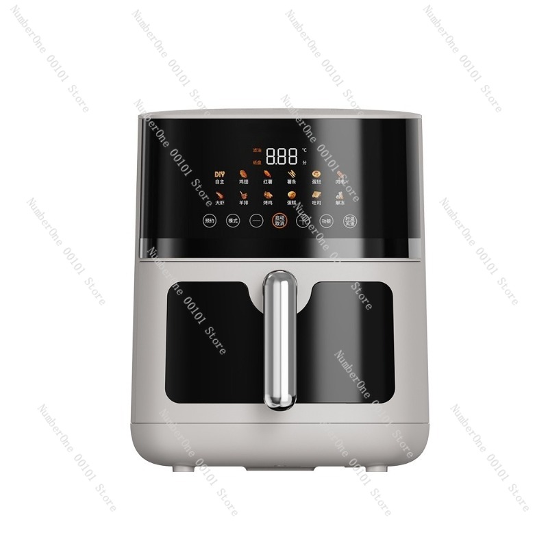 Smart Home Oven - หม้อทอดไร้น้ำมันอัจฉริยะ 6.5 ลิตร แบบอัตโนมัติเต็มรูปแบบ พร้อมฟังก์ชั่นอบไอน้ำ ไม่ต้องพลิกอาหาร