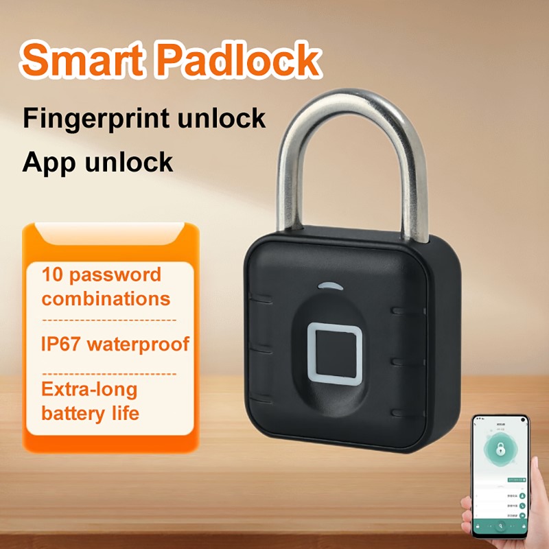 Smart Home Lock - กุญแจล็อคประตูอัจฉริยะ Tuya แบบสแกนลายนิ้วมือ ระบบอิเล็กทรอนิกส์ บลูทูธ ปลดล็อคเร็ว