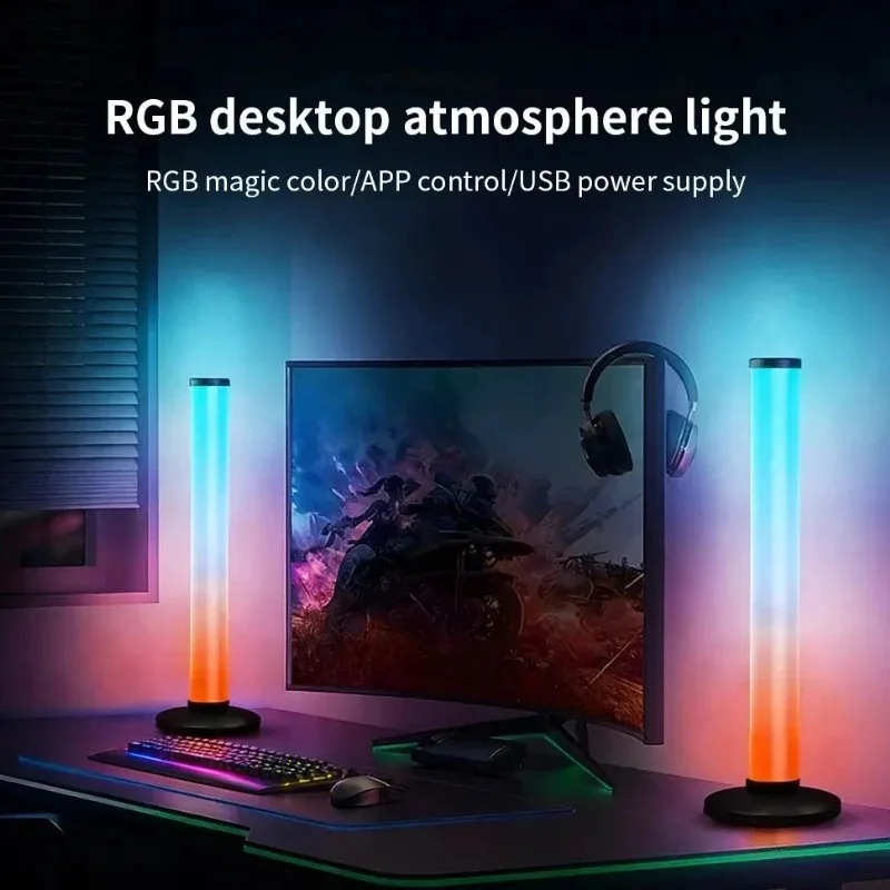 Smart Home App - แถบไฟ LED RGB ใช้พลังงานผ่าน USB, ไฟตกแต่งสำหรับสมาร์ททีวีพร้อมรีโมทคอนโทรลผ่านแอปพลิเคชันบลูทูธ,