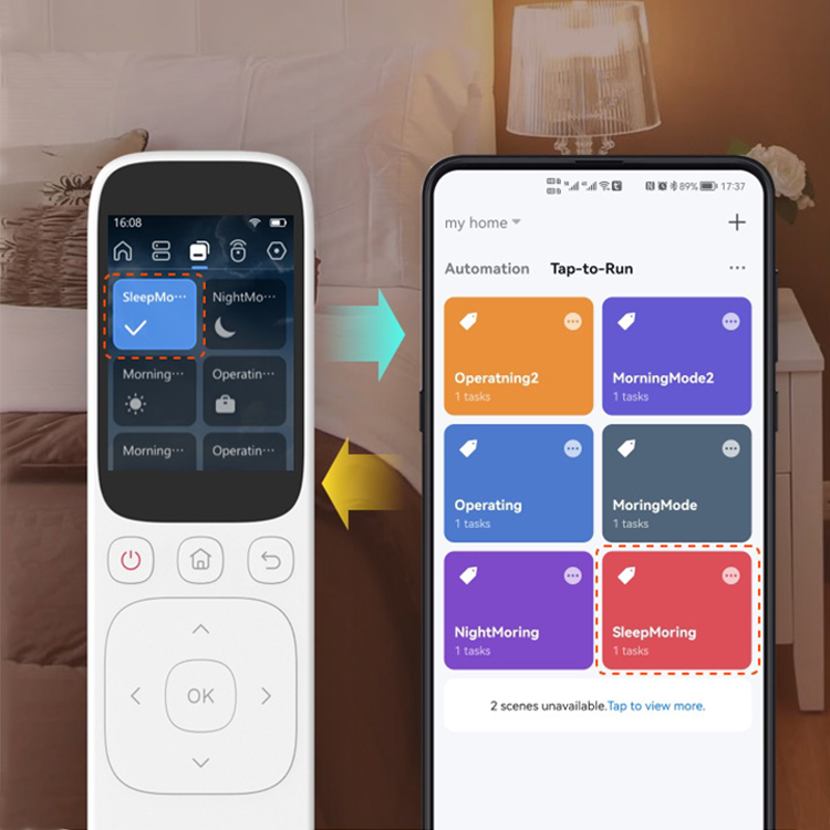 Smart Home App - อุปกรณ์ควบคุมบ้านอัจฉริยะแบบพกพาหน้าจอสัมผัส รุ่นใหม่ล่าสุด ทำงานร่วมกับแอปพลิเคชันมือถือ