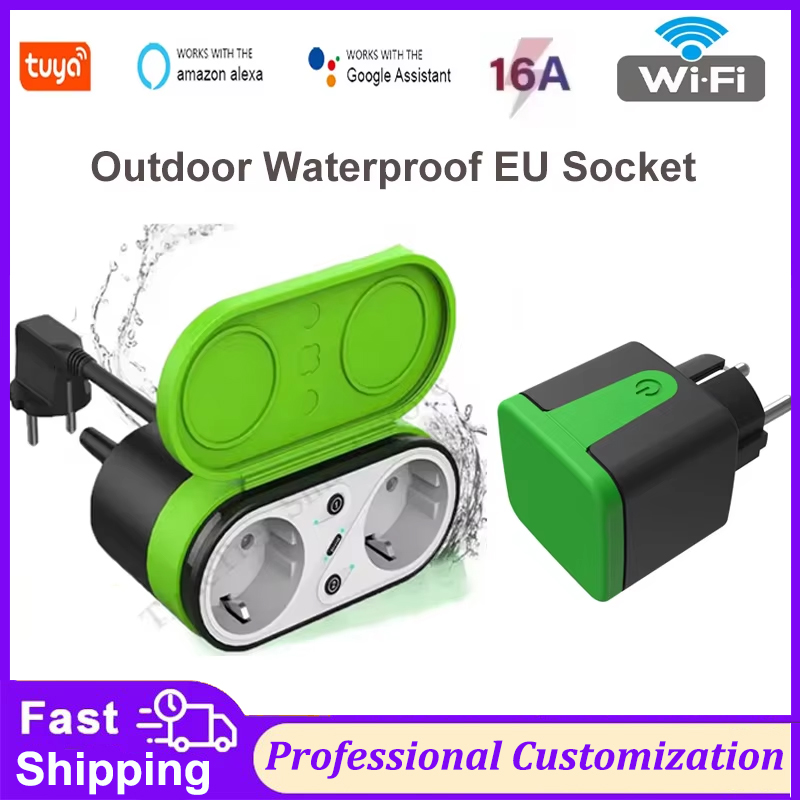 Smart Home Project - ปลั๊กไฟอัจฉริยะ Tuya EU 16A Wifi สำหรับภายนอกอาคาร