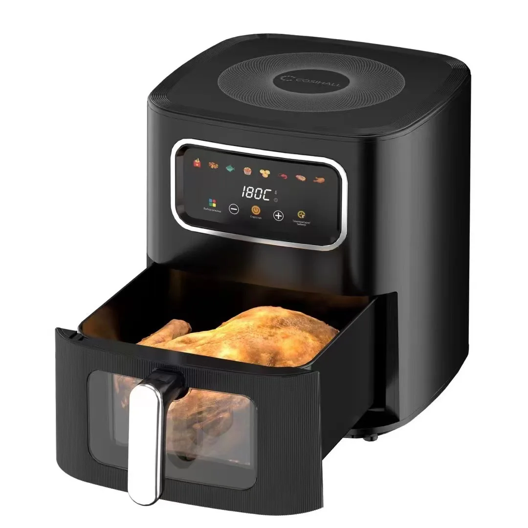 Smart Home Oven - หม้อทอดไร้น้ำมันอัจฉริยะขนาด 10 ลิตร พร้อมหน้าจอสัมผัส ความจุขนาดใหญ่ ช่องมองด้านใน