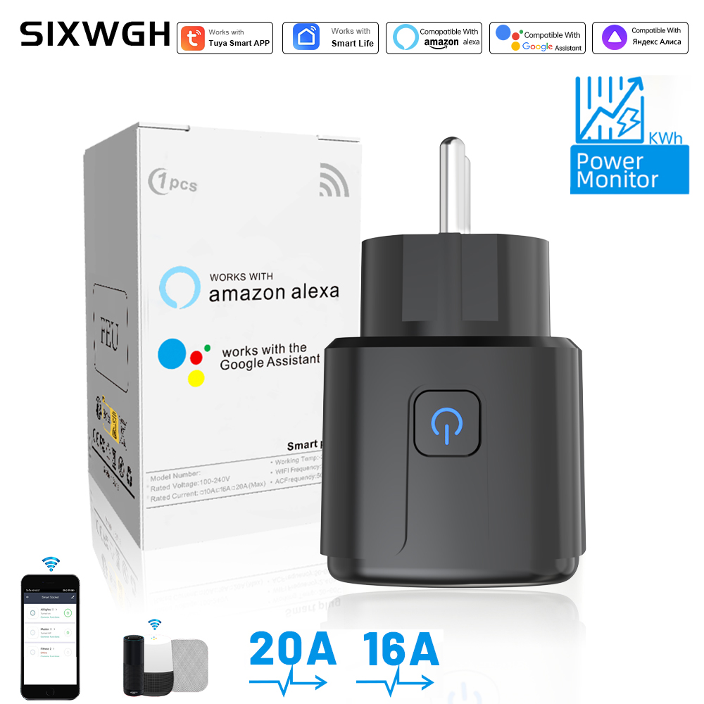 Smart Home Project - ปลั๊กอัจฉริยะ Tuya ควบคุมผ่าน WiFi รองรับปลั๊ก EU