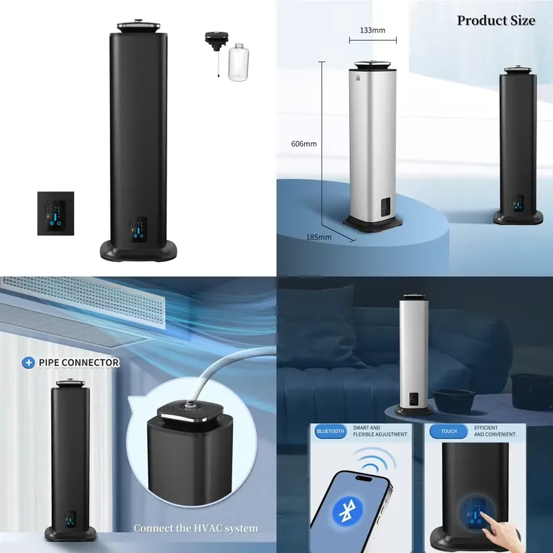 Smart Home App - เครื่องกระจายกลิ่นน้ำหอมอัจฉริยะแบบไร้น้ำ ขนาด 800 มล. สำหรับโรงแรมและบ้าน ระบบกระจายกลิ่นแนวตั้งผ่านแอพพลิเคชั่น