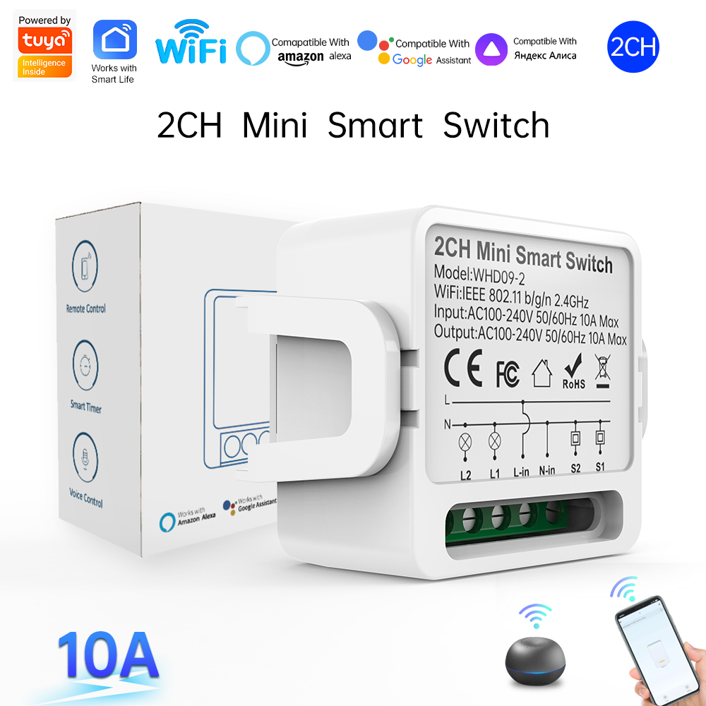 Smart Home Button - สวิตช์อัจฉริยะ Tuya แบบ 2 ทาง 2