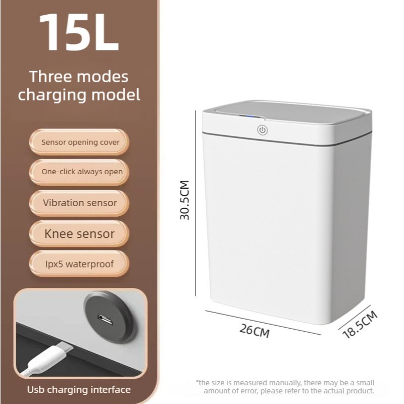 ถังขยะอัจฉริยะแบบชาร์จ USB แบบ - Smart Home Junkie บทวิจารณ์และราคา