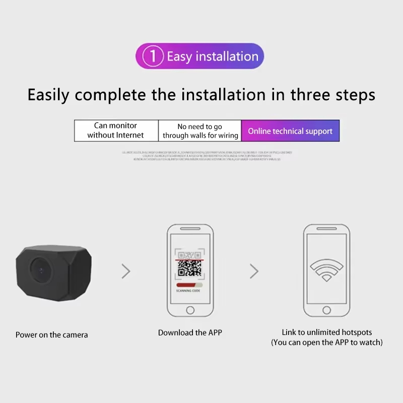 กล้องวงจรปิด 4K HD WiFi สำหรับ - Smart Home App บทวิจารณ์และราคา
