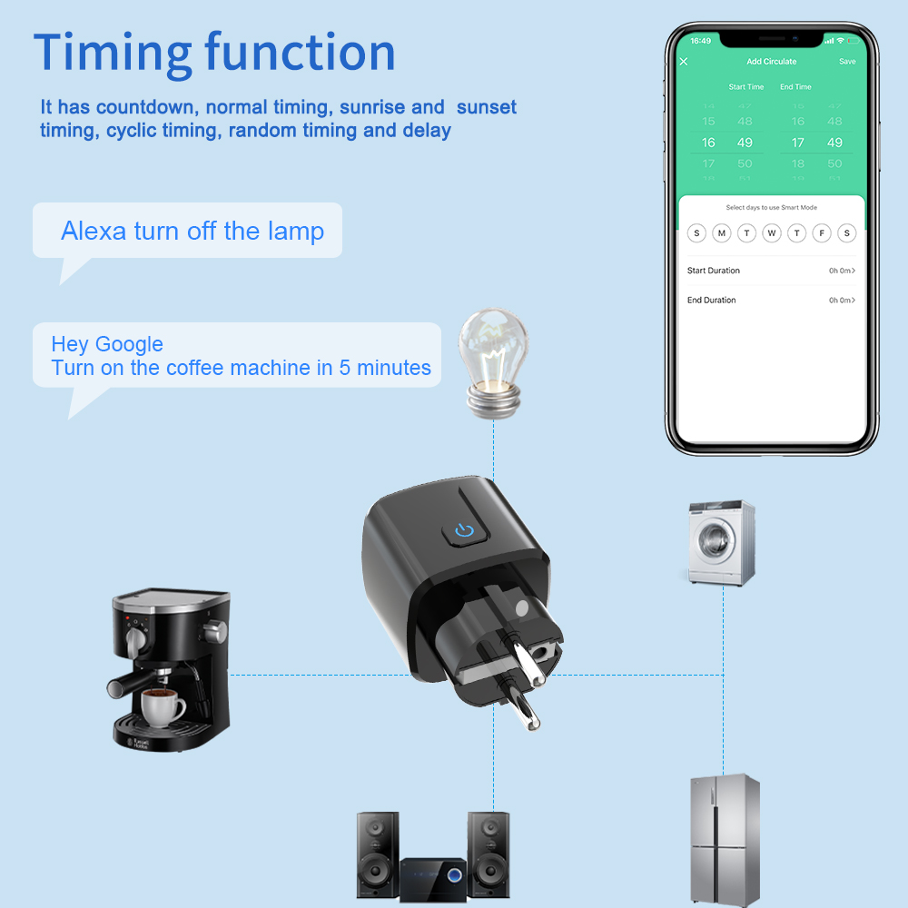 ปลั๊กอัจฉริยะ Tuya ควบคุมผ่าน  - Smart Home Project บทวิจารณ์และราคา
