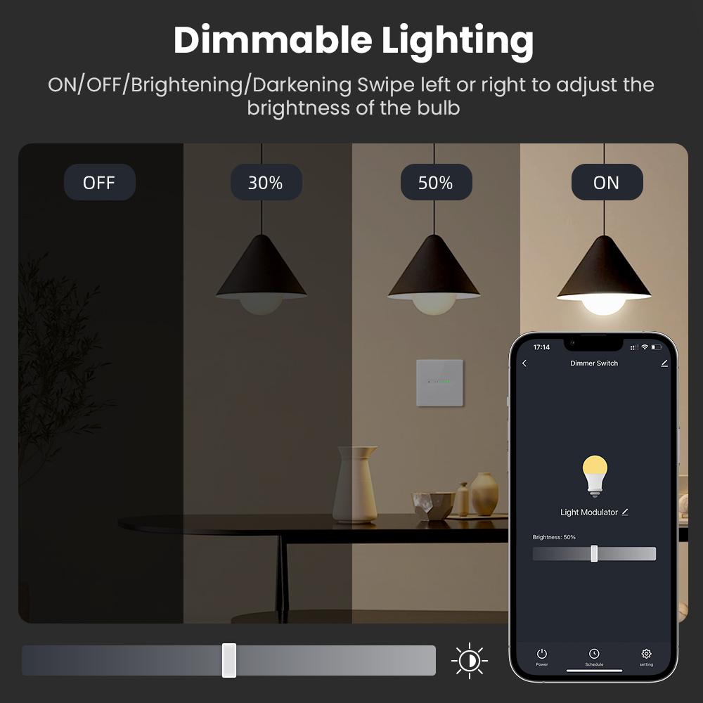 AVATTO WiFi 1/2 Gang Smart Dim - Smart Home Button บทวิจารณ์และราคา