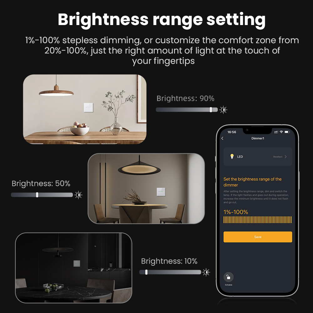 AVATTO WiFi 1/2 Gang Smart Dim - Smart Home Button บทวิจารณ์และราคา