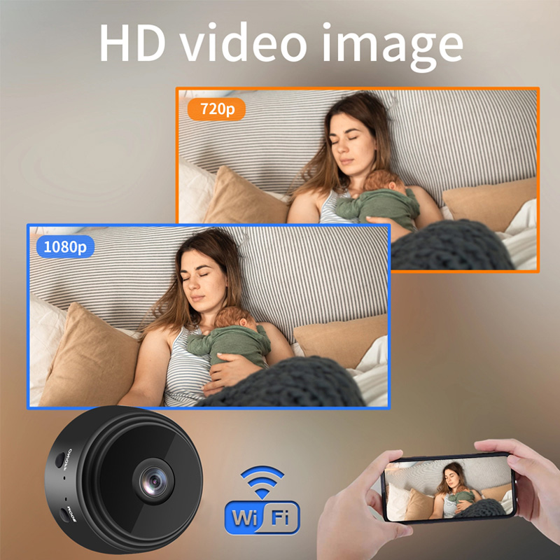 1080P HD Mini WiFi กล้อง Baby  - Security Ip Camera บทวิจารณ์และราคา