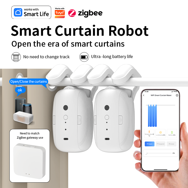 มอเตอร์ม่านอัตโนมัติ Zigbee  ต - Smart Home Button บทวิจารณ์และราคา