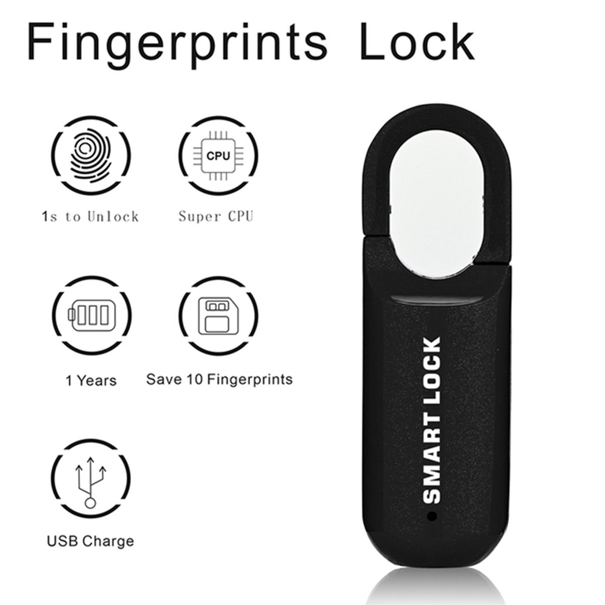 BAAE 2X กุญแจล็อคแบบสแกนลายนิ้ - Smart Home Lock บทวิจารณ์และราคา